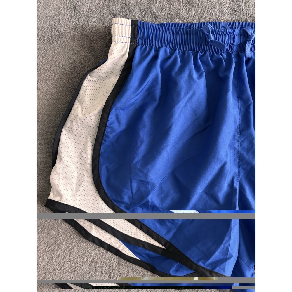 Nike Dri Fit Running Shorts Womens XS Blue Athletic Gym Lightweight Swoosh Pool - Picture 4 of 12